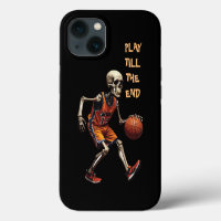 Skeleton Basketball Play Till The End