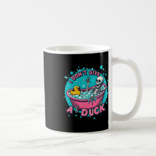 Skeleton Bath Humour Rubber Duck Funny Halloween Coffee Mug