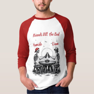 Skeleton Best Friends Cheers T-Shirt