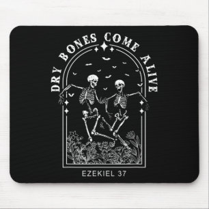 Skeleton Bible Verse Dry Bones Come Alive Christia Mouse Mat