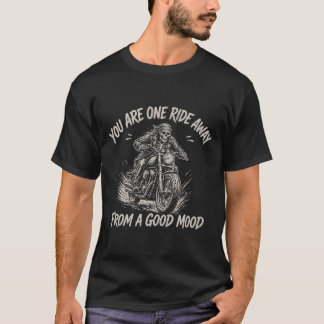 Skeleton Biker Motorcycle T-Shirt