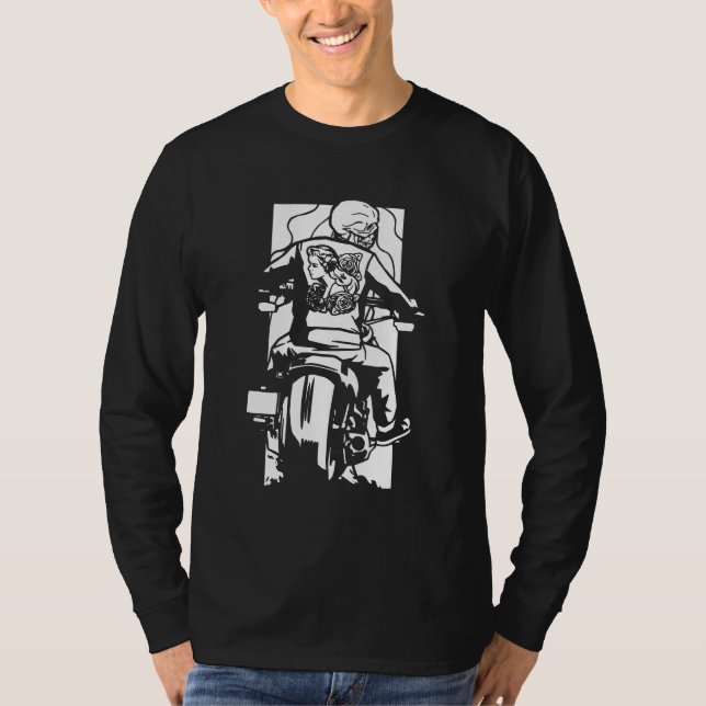 Skeleton Biker T-Shirt (Front)