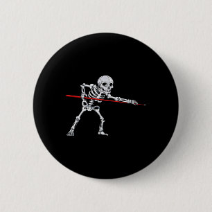 Skeleton Billiards Billiard Pool Snooker Halloween 6 Cm Round Badge