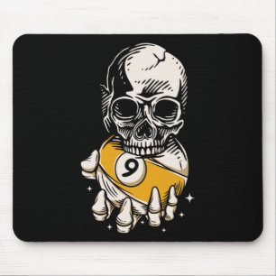 Skeleton Billiards Ll Snooker Pool Billiards Playe Mouse Mat