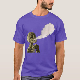 Skeleton blowing major vape cloud T-Shirt