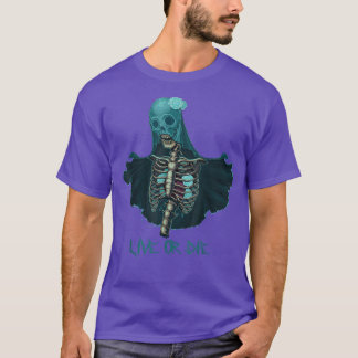 Skeleton Body, Live Or Die Halloween Day Boys Girl T-Shirt