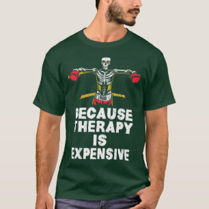 Skeleton Boing Equipment Gloves Design For Trainin T-Shirt