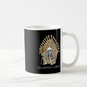 Skeleton Bones Throne Fun Halloween  Coffee Mug