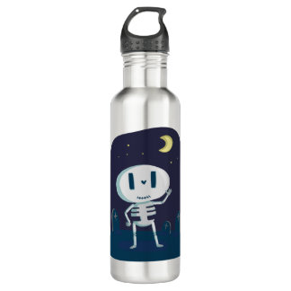 skeleton , boo 710 ml water bottle