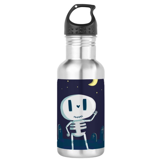 skeleton , boo 710 ml water bottle (Front)