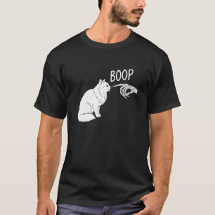 Skeleton Boop Cat Lover Cute Feline Humour T-Shirt