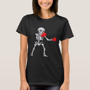 Skeleton Boxing Kickboxing Mma Halloween T-Shirt