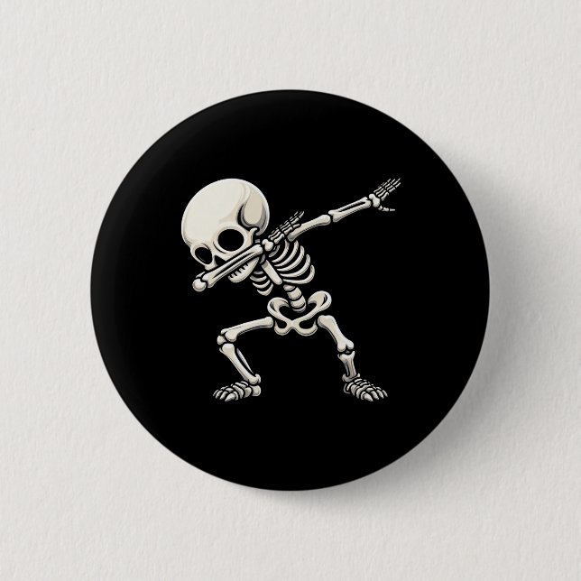 Skeleton Boys Kids Men Funny Halloween  6 Cm Round Badge (Front)