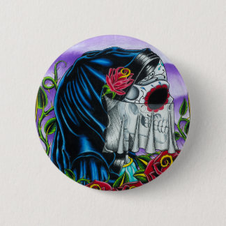Skeleton Bride 6 Cm Round Badge
