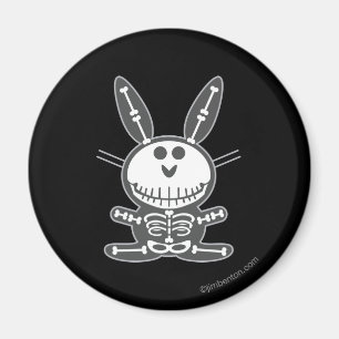 Skeleton Bunny Magnet