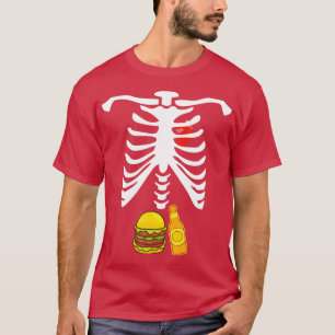 Skeleton Burger and Beer  T-Shirt