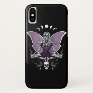 Skeleton Butterfly Goth iPhone X Case