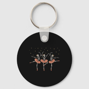 Skeleton Byllet Funny Halloween Outfit Costumes Key Ring