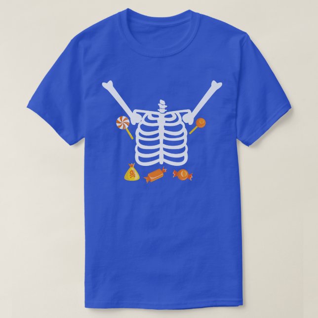 Skeleton Candy Cute Adult Kids  T-Shirt (Design Front)