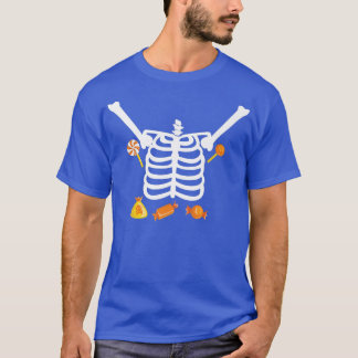Skeleton Candy Cute Adult Kids  T-Shirt