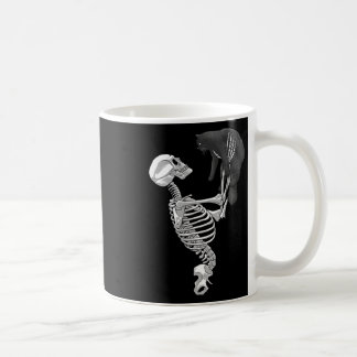 Skeleton Cat Art For Men Women Feline Costume Hall Coffee Mug