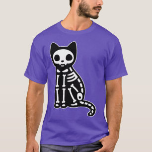 Skeleton Cat Halloween 1 T-Shirt