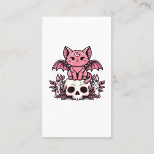 Skeleton Cat Halloween Essential T-Shirt Business Card