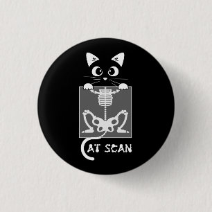 Skeleton Cat Scan Ct Scaning Funny X Ray Pun Meme  3 Cm Round Badge