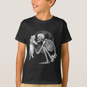 Skeleton Cat Skull Kitty Cute Ghost Halloween Men  T-Shirt