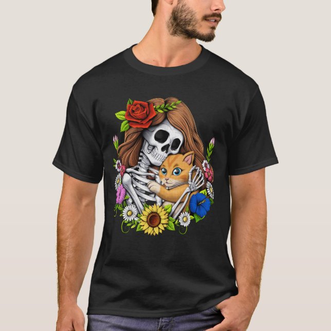 Skeleton Cat T-Shirt (Front)