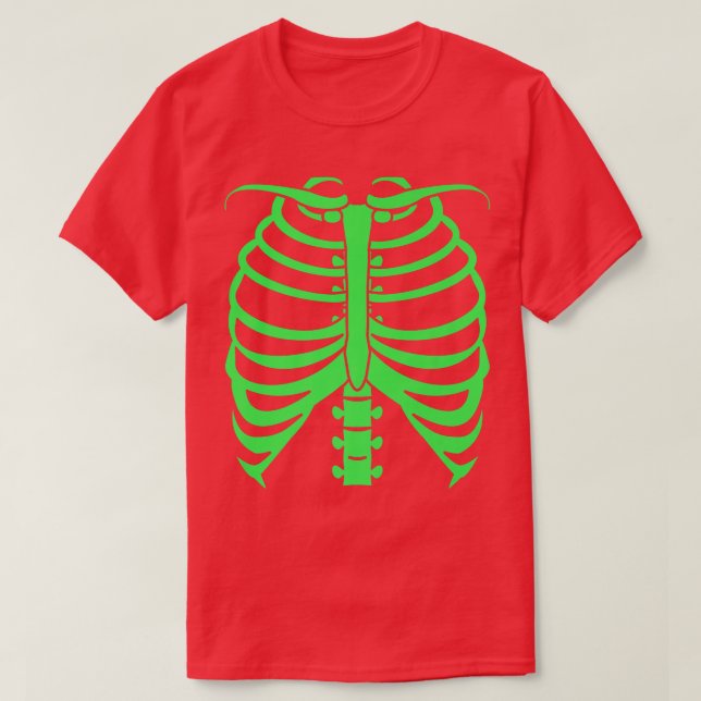 Skeleton Cheap Halloween Costume  T-Shirt (Design Front)