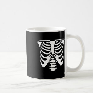 Skeleton Chest Rib Cage Bones Halloween X-ray Coffee Mug