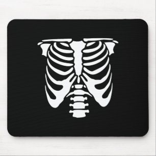 Skeleton Chest Rib Cage Bones Halloween X-ray Mouse Mat