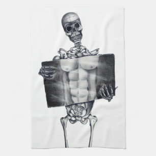 Skeleton Chest Xray Kitchen Towels