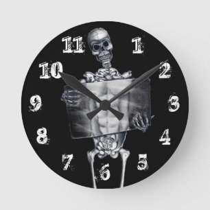 Skeleton Chest Xray Wall Clock