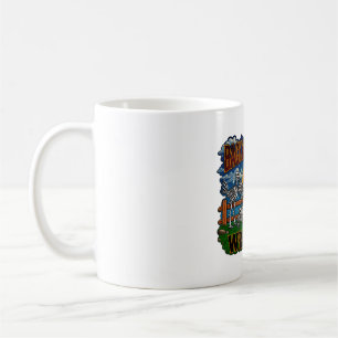 Skeleton Chickens & Cowboy Yorkie Halloween Coffee Mug