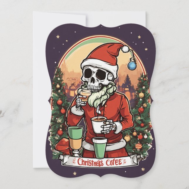 Skeleton Christmas card  (Front)