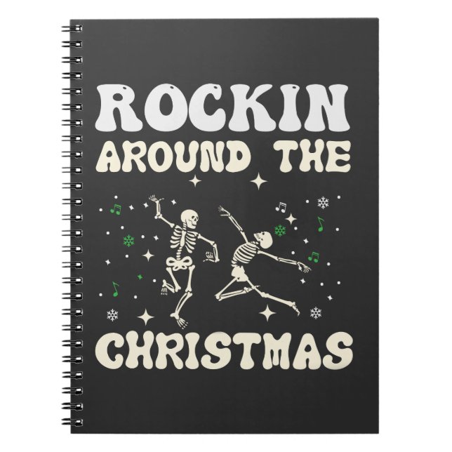  Skeleton Christmas Dance Notebook (Front)