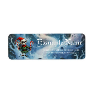 Skeleton Christmas Elf – Creepy Cute Dark Holiday 