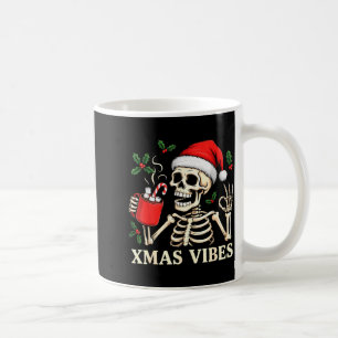 Skeleton Christmas Merry Christmas Skull Santa Xma Coffee Mug