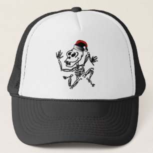 Skeleton Christmas Trucker Hat