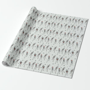 Skeleton Christmas Wrapping Paper