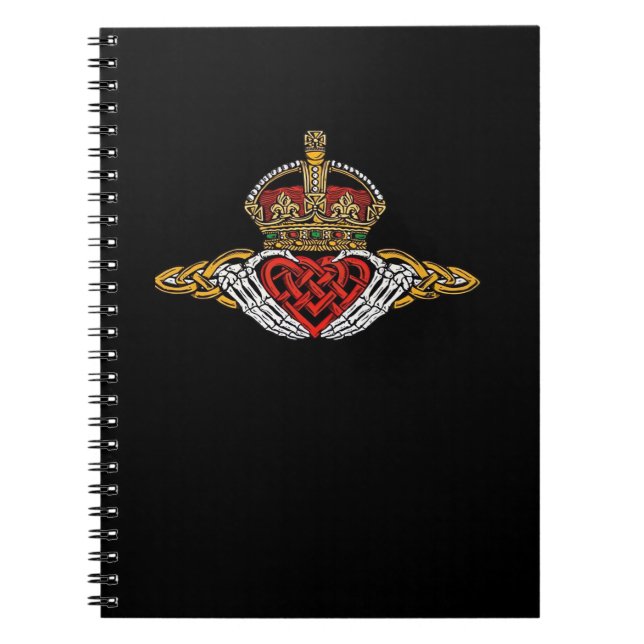 Skeleton Claddagh Colour Notebook (Front)