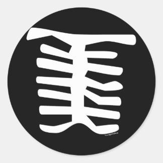 Skeleton Classic Round Sticker
