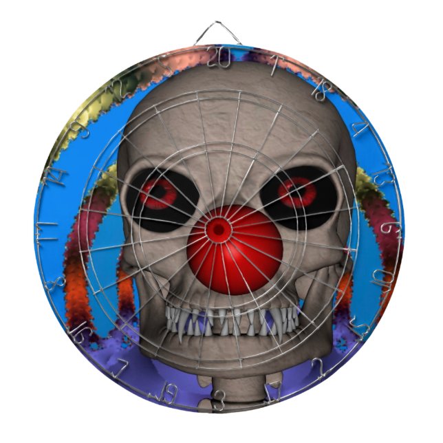 Skeleton Clown Dartboard (Front)