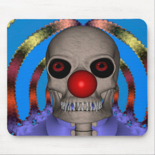Skeleton Clown Mouse Mat