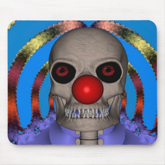 Skeleton Clown Mouse Mat (Front)