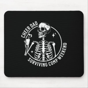 Skeleton Coffee Cheer Dad Surviving Comp Weekend F Mouse Mat