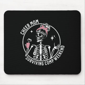 Skeleton Coffee Cheer Mum Surviving Comp Weekend M Mouse Mat