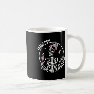 Skeleton Coffee Cheer Mum Surviving Comp Weekend M Mug